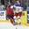 COLOGNE, GERMANY - MAY 20: Canada's Matt Duchene #9 bodychecks Russia's Viktor Antipin #9 during semifinal round action at the 2017 IIHF Ice Hockey World Championship. (Photo by Matt Zambonin/HHOF-IIHF Images)

